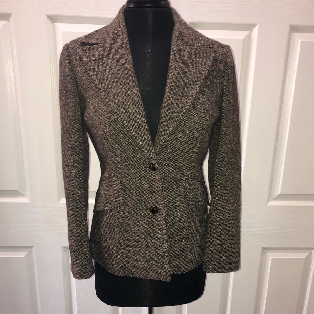 Vintage brown tweed blazer